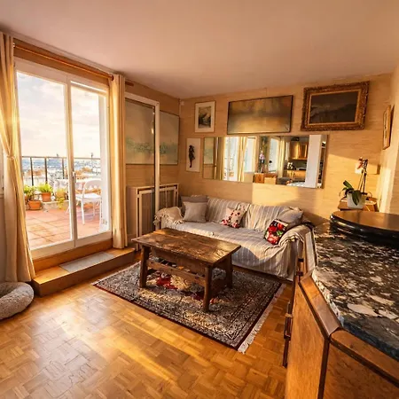 Vue Exceptionnelle & Terrasse - Vintage Chez Parisienne Appartamento *