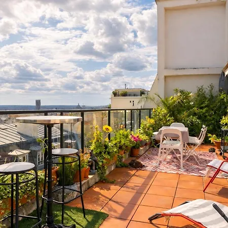 Vue Exceptionnelle & Terrasse - Vintage Chez Parisienne Appartamento Parigi